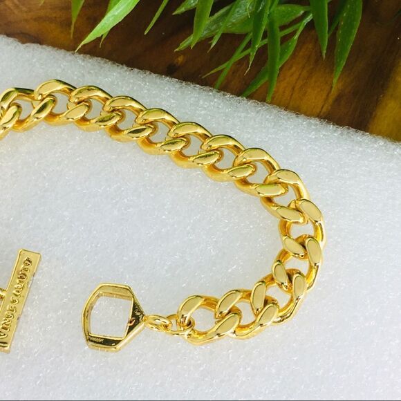 Vince Camuto Chunky Cuban Chain Link Bracelet Gold overlay 40gr 4274 - Picture 4 of 9